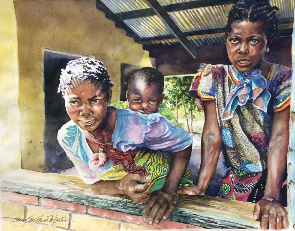 "Missions" watercolor 22" x 30"