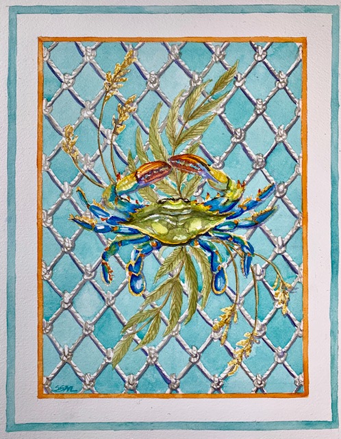"Blue Crab" Vetical/local color