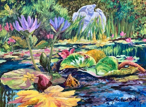 Lily Pond Oils on canvas